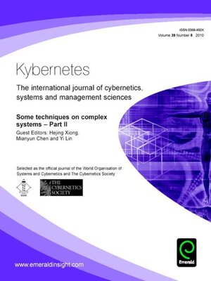 cover image of Kybernetes, Volume 39, Issue 8